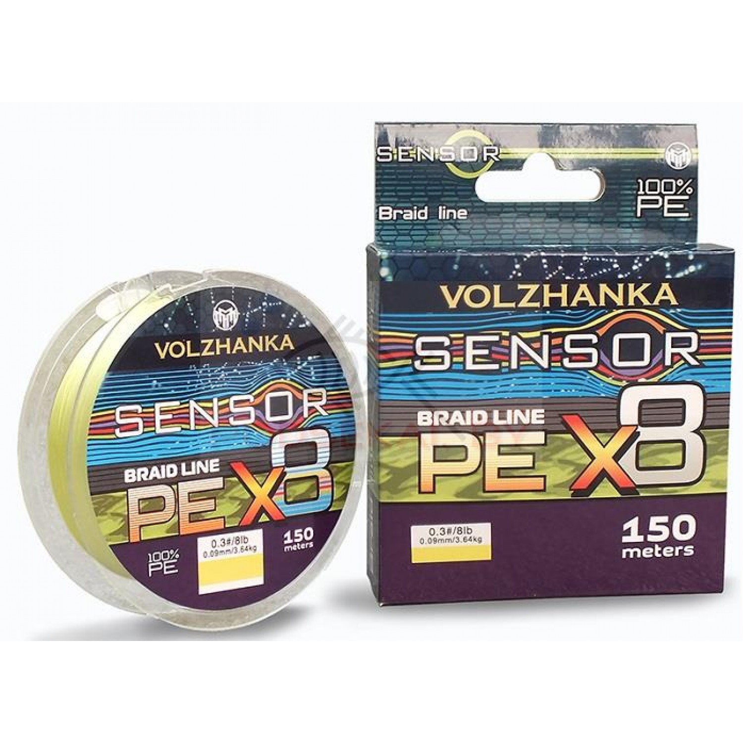 Покупка Леска плетеная ВОЛЖАНКА Sensor X8 150 м. в Минске Беларуси